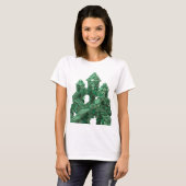 T-shirt Conception de slogan de château de pièce verte lud (Devant entier)