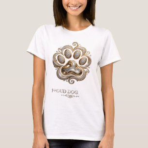 T-shirt Conception de slogan de chien fier PROUD DOG Sloga