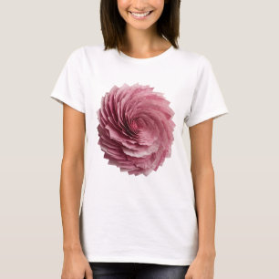 T-shirt Conception de slogan de FLEUR EN PAPIER rose frais