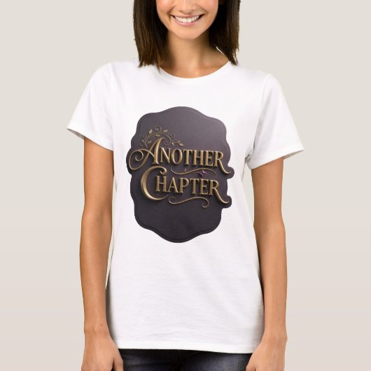 T-shirt Conception de slogan Fresh Gold ANOTHER CHAPTER (Devant)