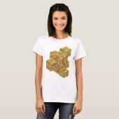 T-shirt Conception de slogan gris frappant COINS (Devant entier)