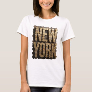 T-shirt Conception de slogan NEW YORK Chic Gold