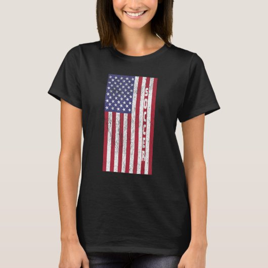 T-shirt Conception de soccer patriotique Vintage American  (Devant)