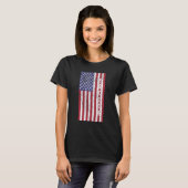 T-shirt Conception de soccer patriotique Vintage American  (Devant entier)