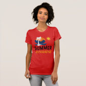 T-shirt Conception de soleil d'été (Devant entier)