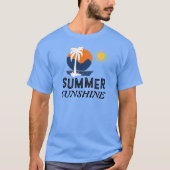 T-shirt Conception de soleil d'été (Devant)