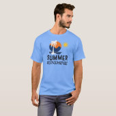 T-shirt Conception de soleil d'été (Devant entier)