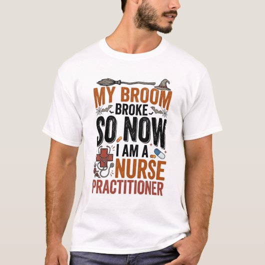 T-shirt Conception de sorcière d'infirmière praticienne dr (Devant)
