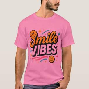 T-shirt Conception de sourire rétro Smile Vibes