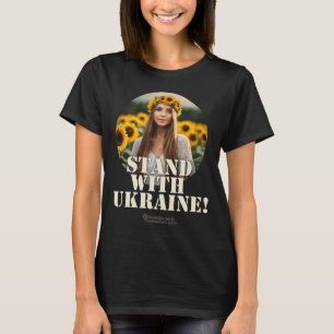 T-shirt Conception de soutien de l'Ukraine Fille Champ Tou