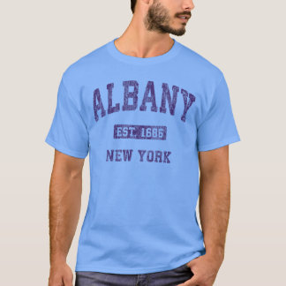 T-shirt Conception de sport athlétique vintage Albany New