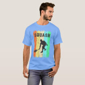 T-shirt Conception de sport de squash fille garçon (Devant entier)