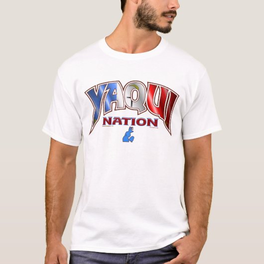 T-shirt Conception de sports de nation de Yaqui (Devant)