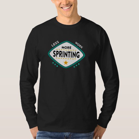 T-shirt Conception de sprint pour un sprinteur (Devant)