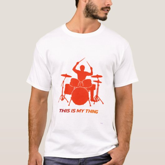 T-shirt Conception de style de vie d'action silhouette de (Devant)