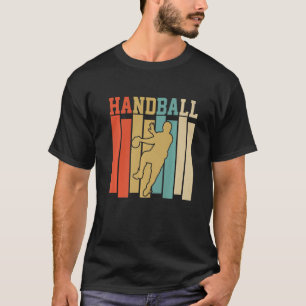 T-shirt Conception de style rétro vintage de handball drôl