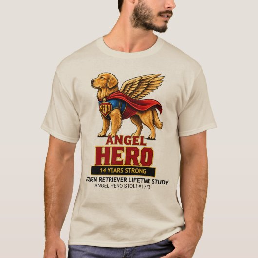 T-shirt Conception de super-héros ange (Devant)