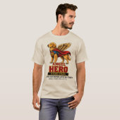 T-shirt Conception de super-héros ange (Devant entier)