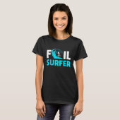 T-shirt Conception de surfeur de surf alvéolé Cavalier de  (Devant entier)
