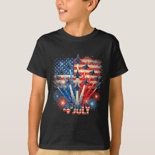 T-shirt Conception de survivant de jets de combat de drape