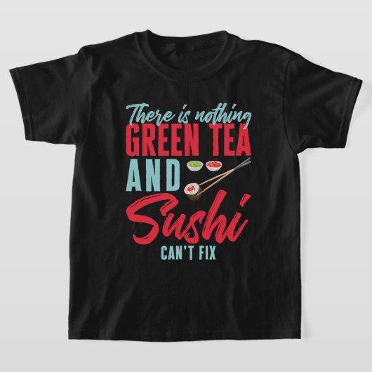 T-shirt Conception de sushi pour la nourriture japonaise W (Poser)