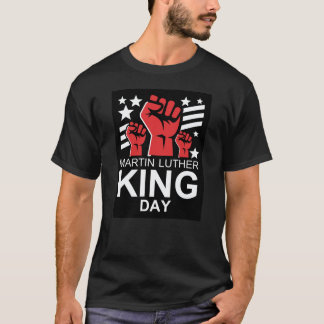 T-shirt Conception de symbole de poing levé de Martin Luth