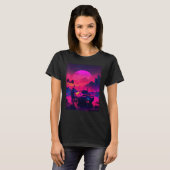 T-shirt Conception de Synthwave Retrowave pour la musique (Devant entier)