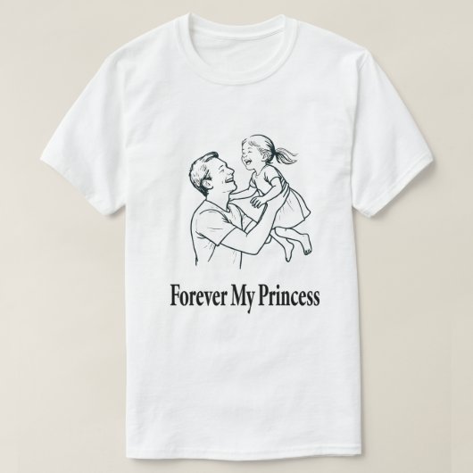 T-shirt conception de t shirt ma princesse (Design devant)