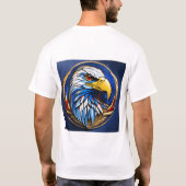 T-shirt « Conception de tatouage d'aigle féroce – Force, (Dos)