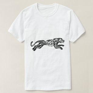 T-shirt Conception de tatouage de style léopard Dessins no