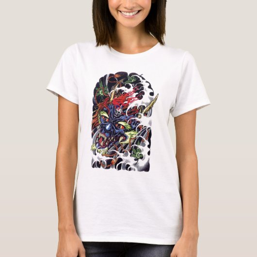 T-shirt Conception de tatouage Oni & Maple (Devant)