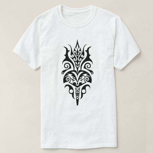 T-shirt Conception de tatouage tribal abstrait (Design devant)