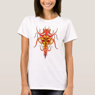 T-shirt Conception de tatouage tribal Demon
