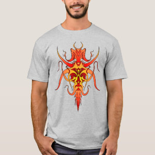 T-shirt Conception de tatouage tribal Demon