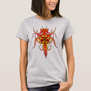 T-shirt Conception de tatouage tribal Demon