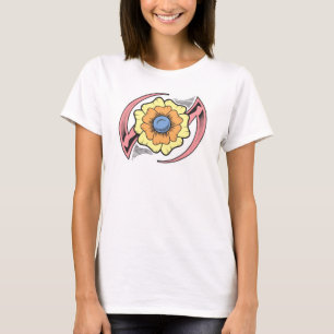 T-shirt Conception de tatouage tribal floral
