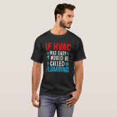 T-shirt Conception de technicien HVAC drôle de climatisati (Devant entier)