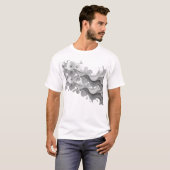 T-shirt Conception de tee-shirt graphique à fleurs abstrai (Devant entier)