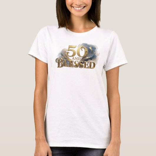 T-shirt Conception de tee-shirt graphique Fun & Funky 50 E (Devant)