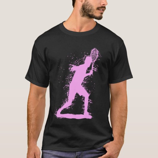 T-shirt Conception de tennis abstraite (Devant)