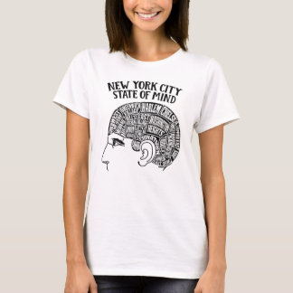 T-shirt Conception de tête de cerveau de New York