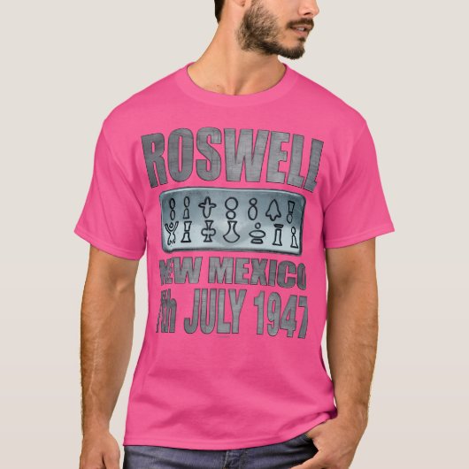 T-shirt Conception de texte Alien Roswell (Devant)