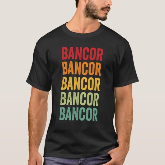 T-shirt Conception de texte arc-en-ciel Bancor Crypto (Devant)