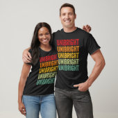 T-shirt Conception de texte arc-en-ciel Unibright Crypto (Unisexe)