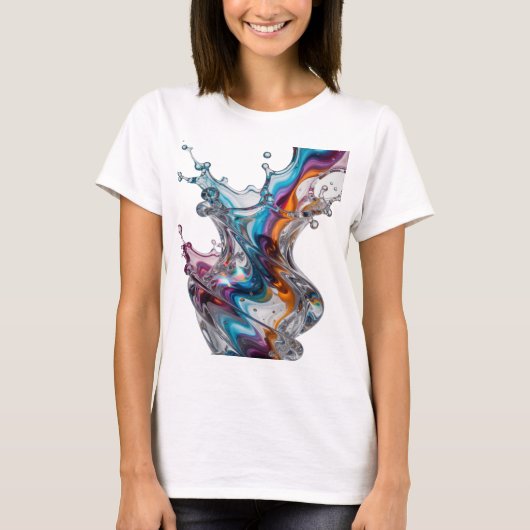 T-shirt Conception de texte Artistic Silver GÉCLOUSSES D'E (Devant)