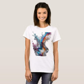T-shirt Conception de texte Artistic Silver GÉCLOUSSES D'E (Devant entier)