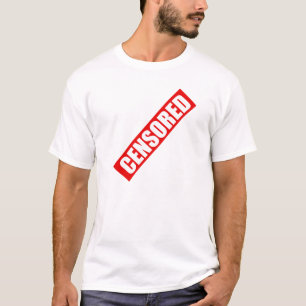 T-shirt conception de texte censuré