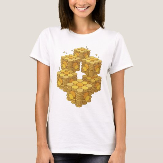 T-shirt Conception de texte Classique Or UNKNOW (Devant)
