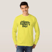 T-shirt Conception de texte de Fête des pères heureuse (Devant entier)