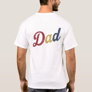 T-shirt Conception de texte de papa de style vintage avec